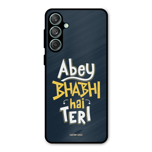 Bhabhi Hai Teri Samsung Galaxy M55 5G Mobile Back Cover - Typography PrintShield Case