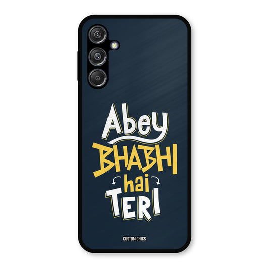 Bhabhi Hai Teri Samsung Galaxy M34 5G Mobile Back Cover - Typography PrintShield Case