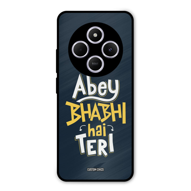Bhabhi Hai Teri Poco M7 Mobile Back Cover - Typography PrintShield Case