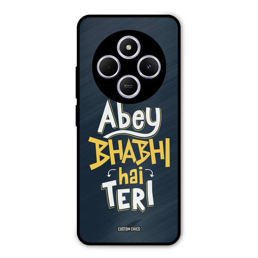 Bhabhi Hai Teri Poco M7 Mobile Back Cover - Typography PrintShield Case