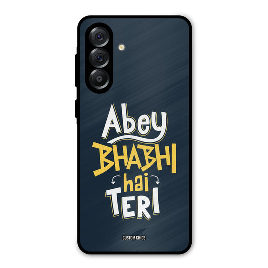 Bhabhi Hai Teri Samsung Galaxy A36 Mobile Back Cover - Typography PrintShield Case