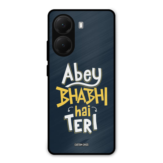 Bhabhi Hai Teri Poco X7 Pro Mobile Back Cover - Typography PrintShield Case