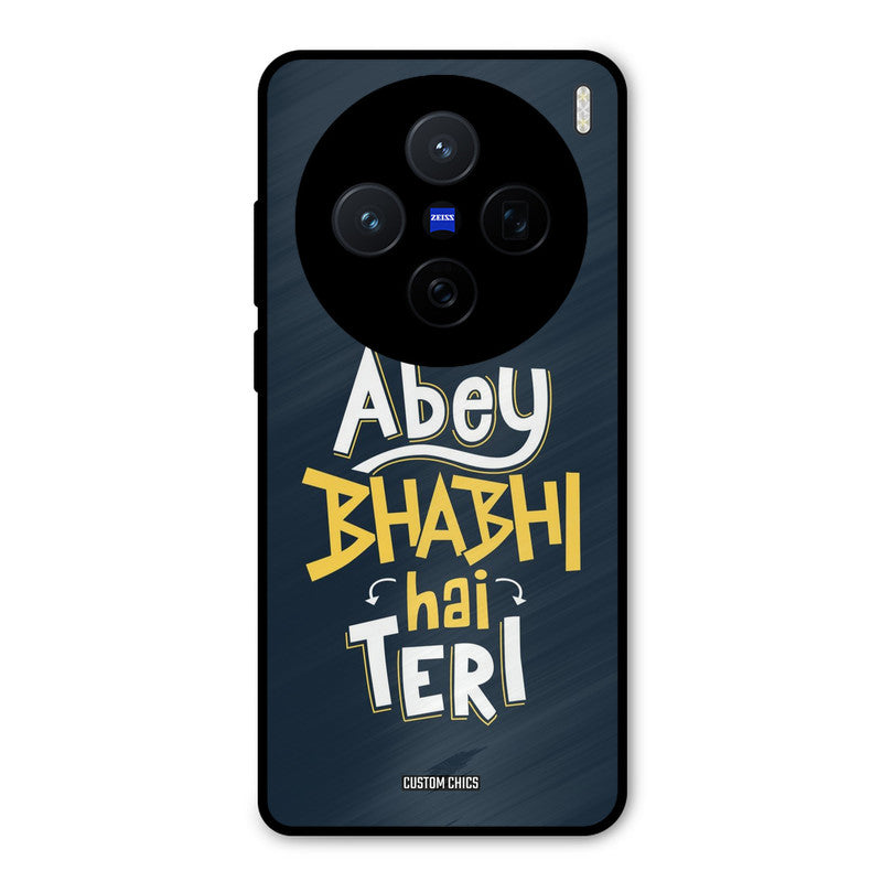 Bhabhi Hai Teri Vivo X200 Mobile Back Cover - Typography PrintShield Case