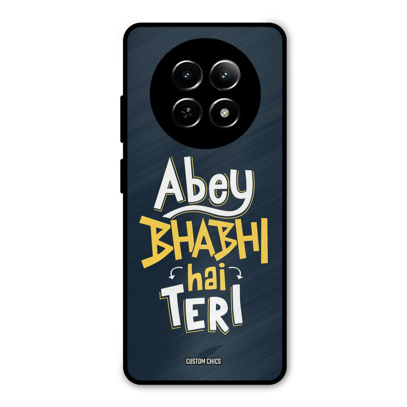 Bhabhi Hai Teri Realme Narzo N65 Mobile Back Cover - Typography PrintShield Case
