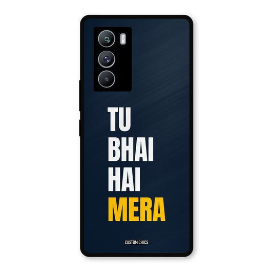 Bhai Hai Mera iQOO 9SE Mobile Back Cover - Typography PrintShield Case