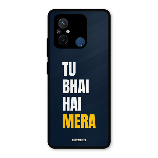 Bhai Hai Mera Redmi 12c Mobile Back Cover - Typography PrintShield Case