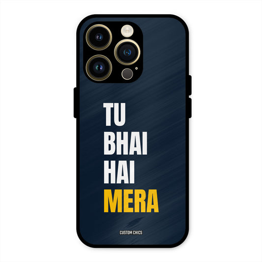 Bhai Hai Mera iPhone 14 Pro Max Mobile Back Cover - Typography PrintShield Case