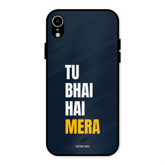 Bhai Hai Mera iPhone XR Mobile Back Cover - Typography PrintShield Case