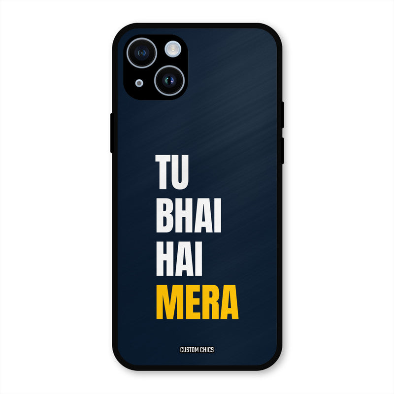 Bhai Hai Mera iPhone 14 Mobile Back Cover - Typography PrintShield Case