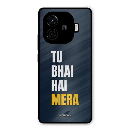 Bhai Hai Mera iQoo Z9 Turbo Mobile Back Cover - Typography PrintShield Case