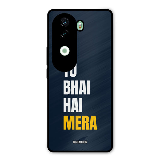 Bhai Hai Mera iQOO Z9s Mobile Back Cover - Typography PrintShield Case