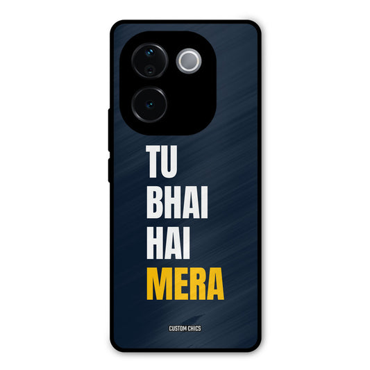 Bhai Hai Mera iQOO Z9s Pro Mobile Back Cover - Typography PrintShield Case