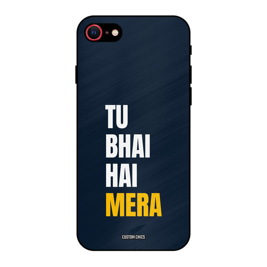 Bhai Hai Mera iPhone SE 2020 Mobile Back Cover - Typography PrintShield Case