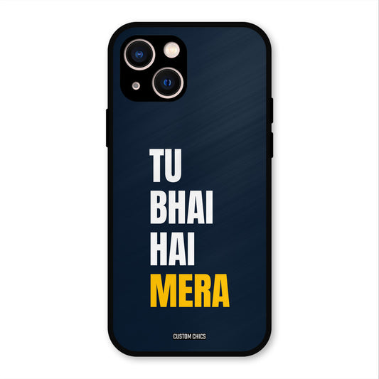 Bhai Hai Mera iPhone 13 Mobile Back Cover - Typography PrintShield Case