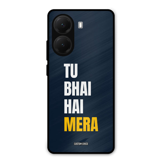 Bhai Hai Mera Poco X7 Pro Mobile Back Cover - Typography PrintShield Case