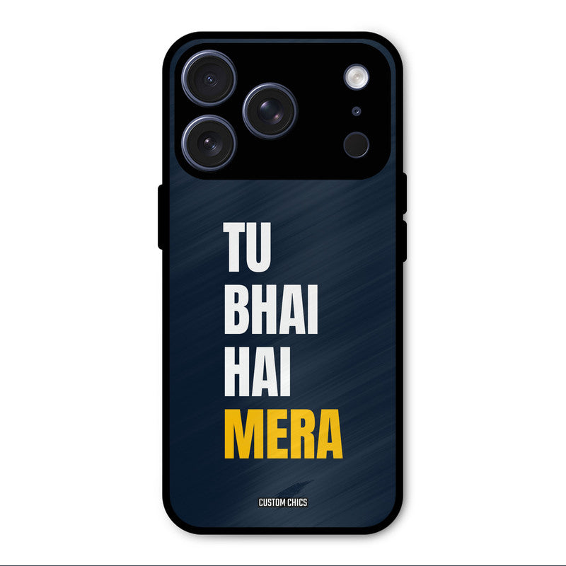 Bhai Hai Mera iPhone 17 Pro Mobile Back Cover - Typography PrintShield Case