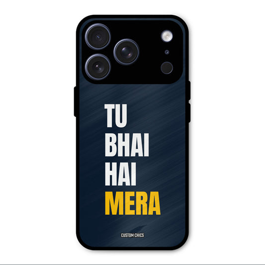 Bhai Hai Mera iPhone 17 Pro Mobile Back Cover - Typography PrintShield Case