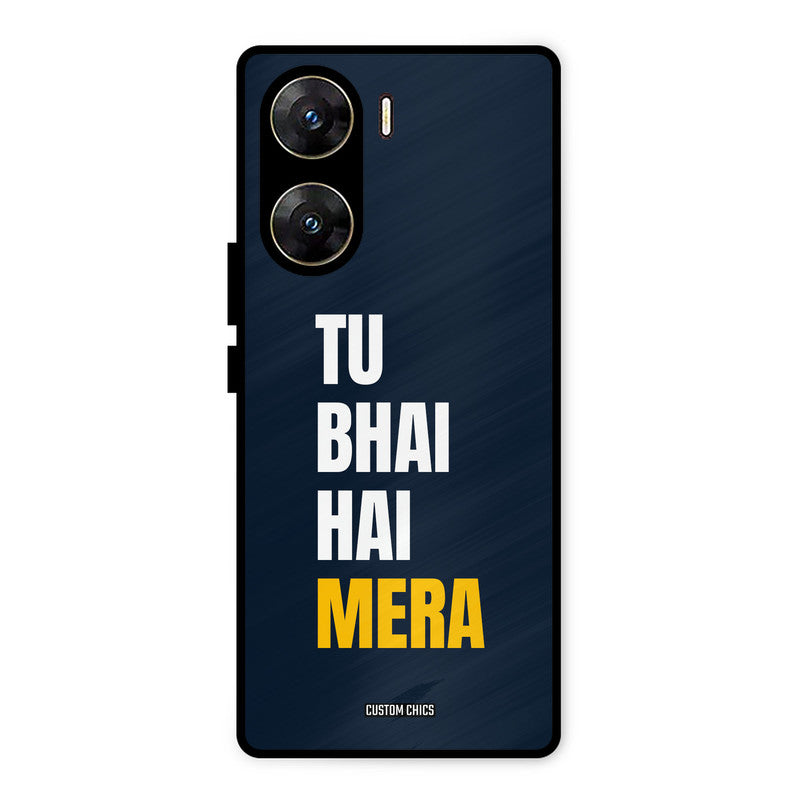 Bhai Hai Mera Vivo V29e Mobile Back Cover - Typography PrintShield Case