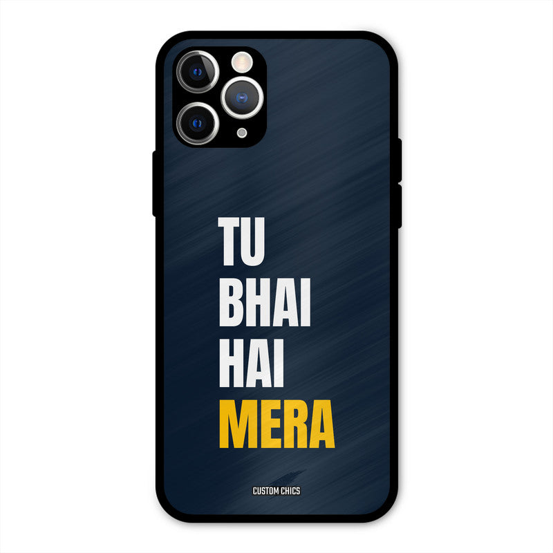 Bhai Hai Mera iPhone 11 Pro Mobile Back Cover - Typography PrintShield Case