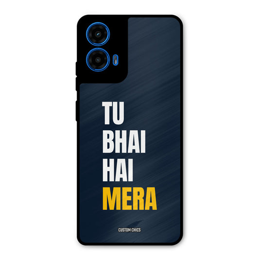 Bhai Hai Mera Moto G45 Mobile Back Cover - Typography PrintShield Case