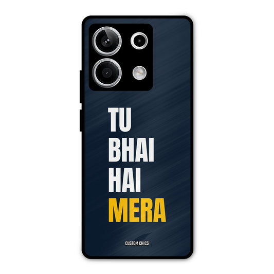 Bhai Hai Mera Redmi Note 13 5G Mobile Back Cover - Typography PrintShield Case