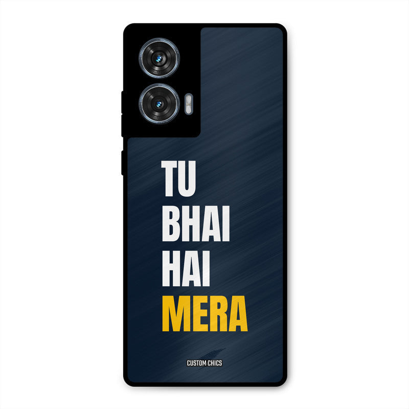 Bhai Hai Mera Moto G96 Mobile Back Cover - Typography PrintShield Case
