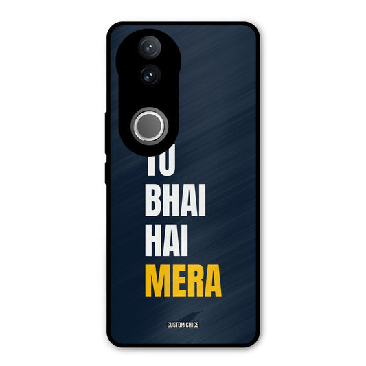 Bhai Hai Mera iQOO Z10R Mobile Back Cover - Typography PrintShield Case