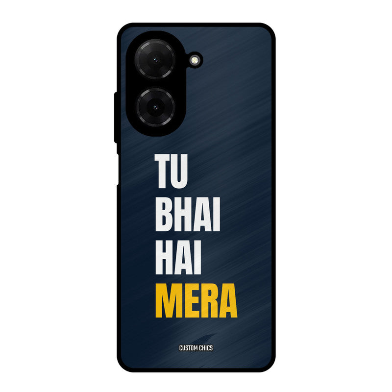 Bhai Hai Mera Poco C71 Mobile Back Cover - Typography PrintShield Case