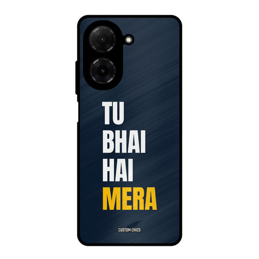 Bhai Hai Mera Poco C71 Mobile Back Cover - Typography PrintShield Case