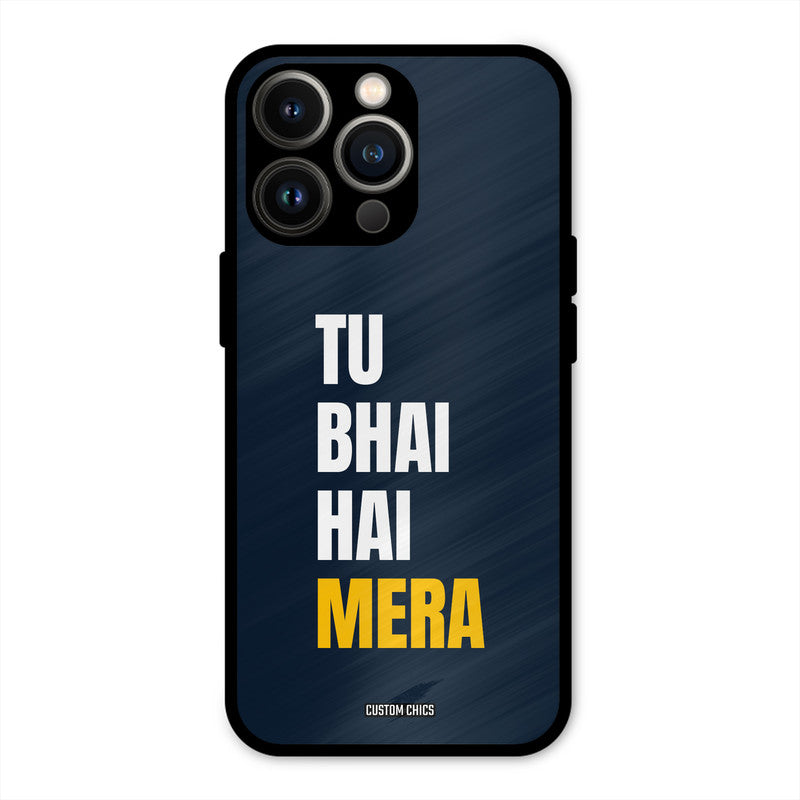 Bhai Hai Mera iPhone 13 Pro Mobile Back Cover - Typography PrintShield Case