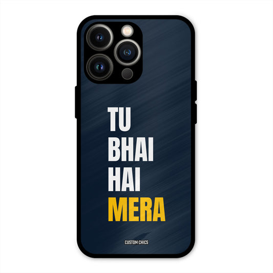 Bhai Hai Mera iPhone 13 Pro Mobile Back Cover - Typography PrintShield Case