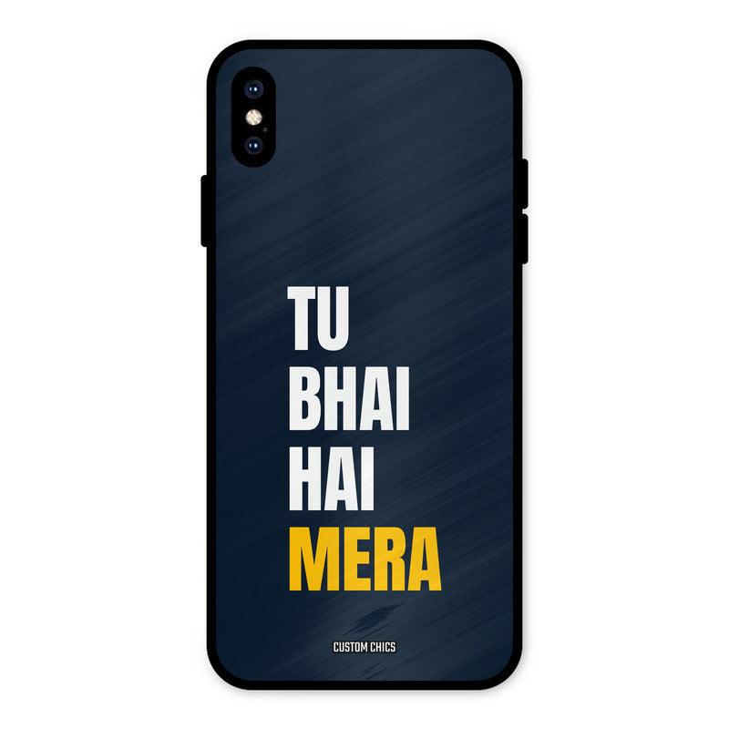 Bhai Hai Mera iPhone XS Max Mobile Back Cover - Typography PrintShield Case