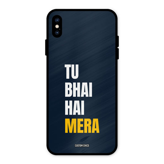 Bhai Hai Mera iPhone XS Max Mobile Back Cover - Typography PrintShield Case