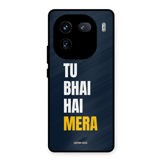 Bhai Hai Mera iQOO 12 Mobile Back Cover - Typography PrintShield Case