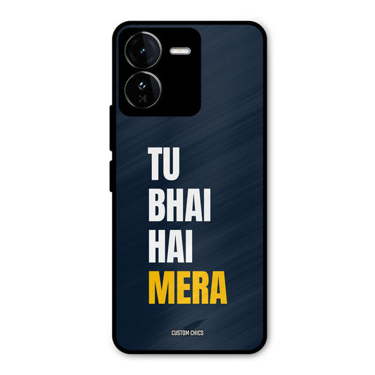 Bhai Hai Mera iQOO Z9 Mobile Back Cover - Typography PrintShield Case
