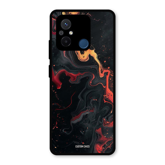 Black Artistic Art Redmi 12c Mobile Back Cover - Aesthetic PrintShield Case
