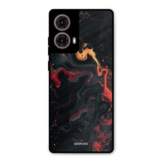 Black Artistic Art Moto G85 Mobile Back Cover - Aesthetic PrintShield Case