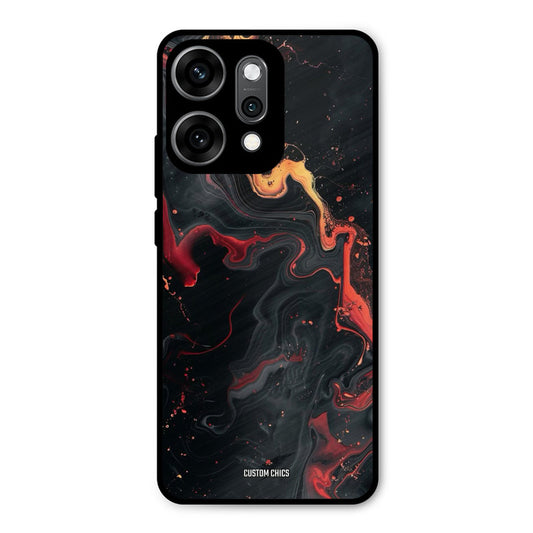 Black Artistic Art Oppo Reno 14 Pro Mobile Back Cover - Aesthetic PrintShield Case