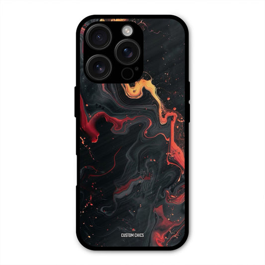 Black Artistic Art iPhone 16 Pro Mobile Back Cover - Aesthetic PrintShield Case
