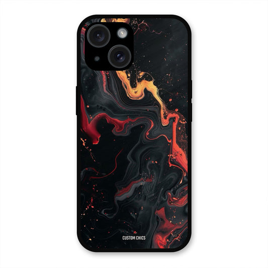 Black Artistic Art iPhone 15 Plus Mobile Back Cover - Aesthetic PrintShield Case