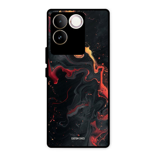 Black Artistic Art Vivo T2 Pro Mobile Back Cover - Aesthetic PrintShield Case
