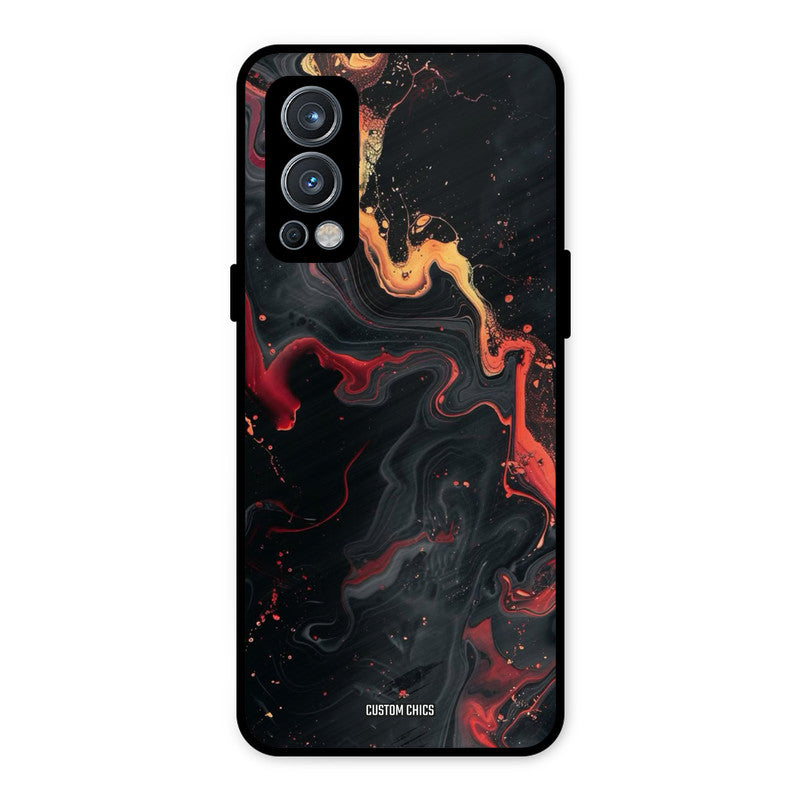 Black Artistic Art OnePlus Nord 2 5G Mobile Back Cover - Aesthetic PrintShield Case