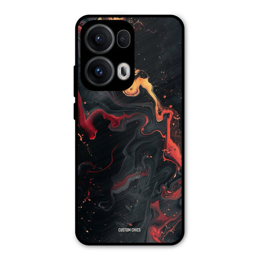 Black Artistic Art Oppo Reno 13 Pro 5G Mobile Back Cover - Aesthetic PrintShield Case