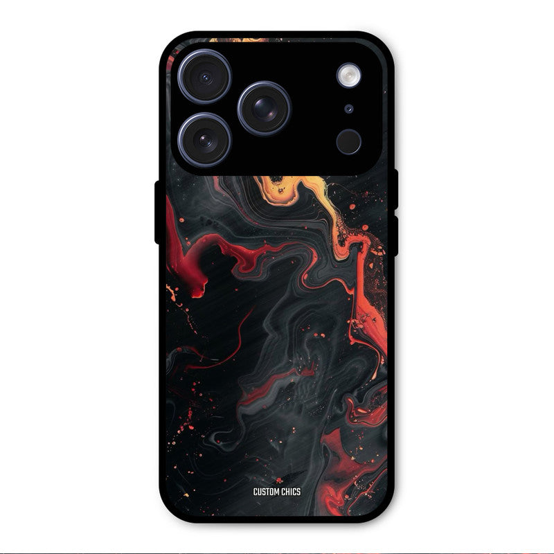 Black Artistic Art iPhone 17 Pro Max Mobile Back Cover - Aesthetic PrintShield Case