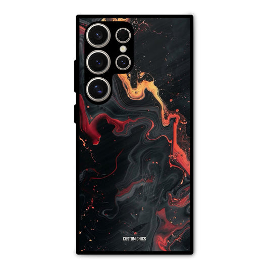 Black Artistic Art Samsung Galaxy S24 Ultra Mobile Back Cover - Aesthetic PrintShield Case