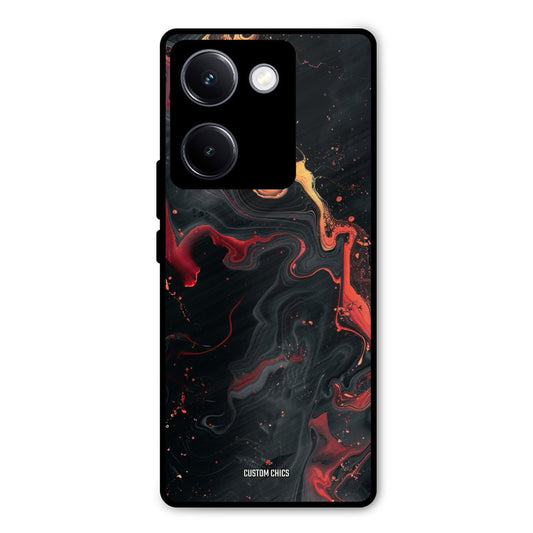 Black Artistic Art Vivo Y300 Plus Mobile Back Cover - Aesthetic PrintShield Case