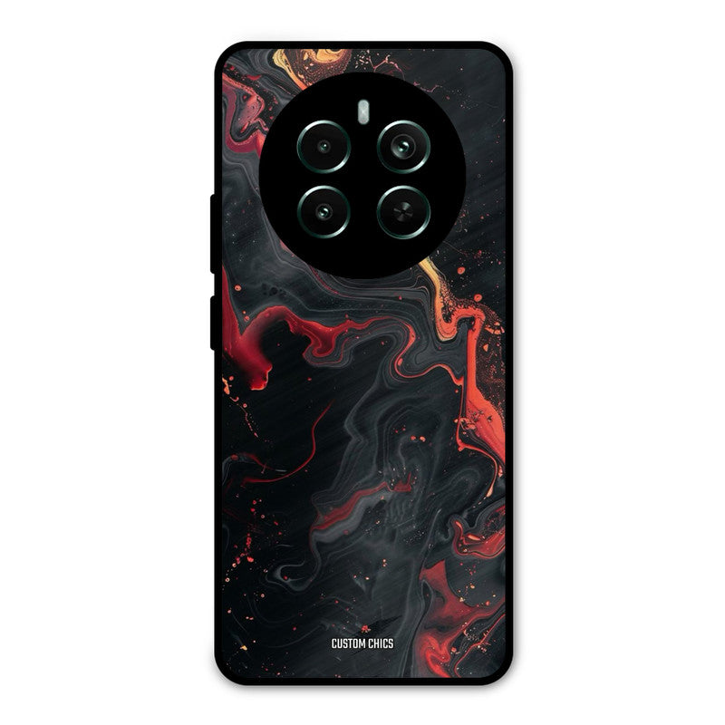 Black Artistic Art Realme 12 Plus Mobile Back Cover - Aesthetic PrintShield Case