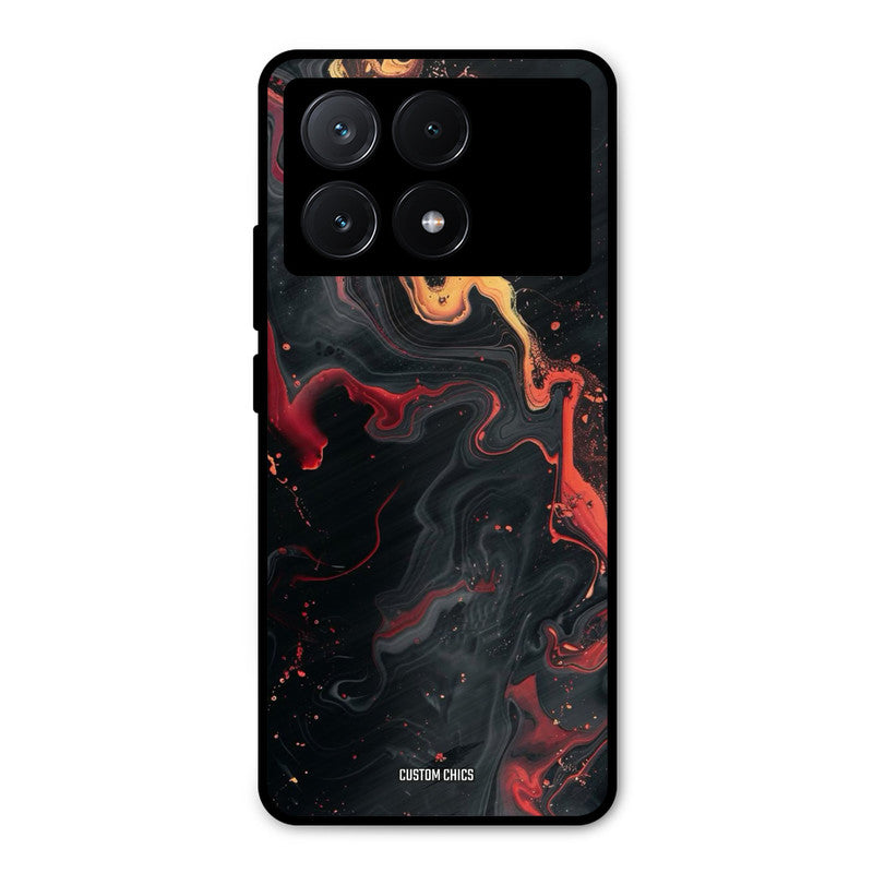 Black Artistic Art Poco X6 Pro Mobile Back Cover - Aesthetic PrintShield Case