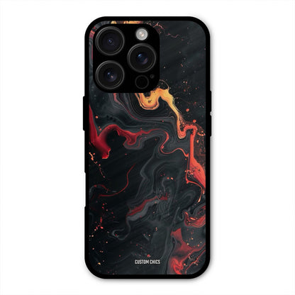 Black Artistic Art iPhone 16 Pro Max Mobile Back Cover - Aesthetic PrintShield Case