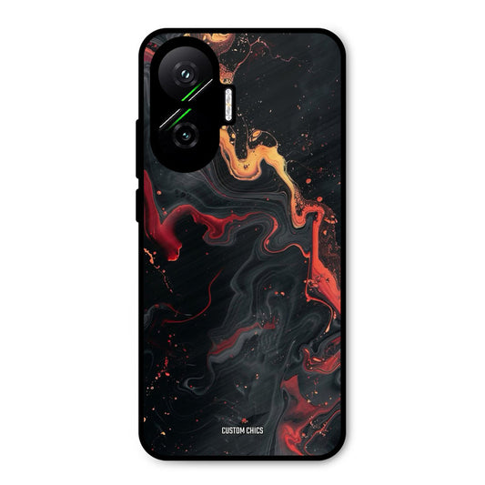 Black Artistic Art Poco F7 5G Mobile Back Cover - Aesthetic PrintShield Case